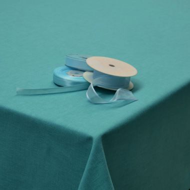 Plain Turquoise Polycotton Fabric Tablecloth