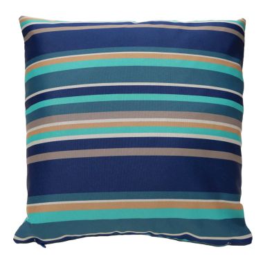 Whitley Bay Blue Stripe Water Repellent Fabric Outdoor Cushion Cover