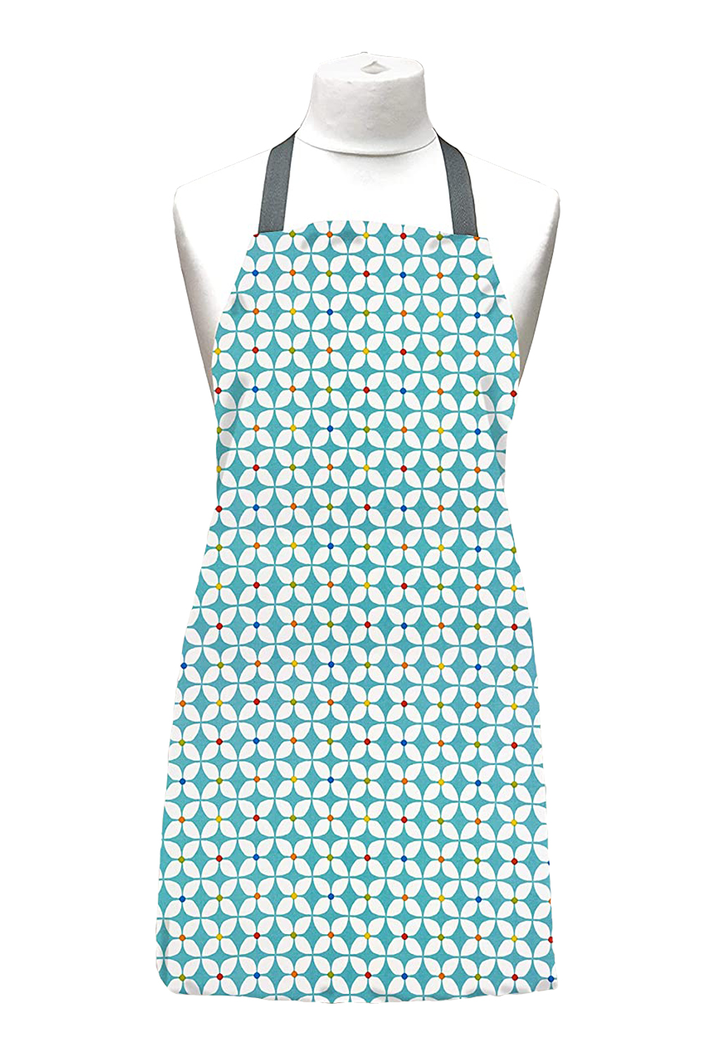 Duck Egg Marguerite Matte Adults Oilcloth Wipe Clean Apron