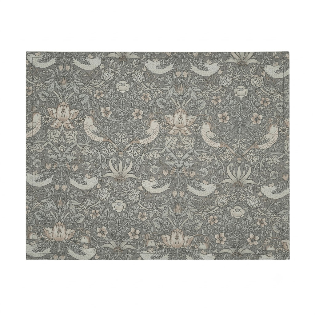 William Morris Strawberry Thief Natural Water Repellent Set of 4/6 or 8 Placemats