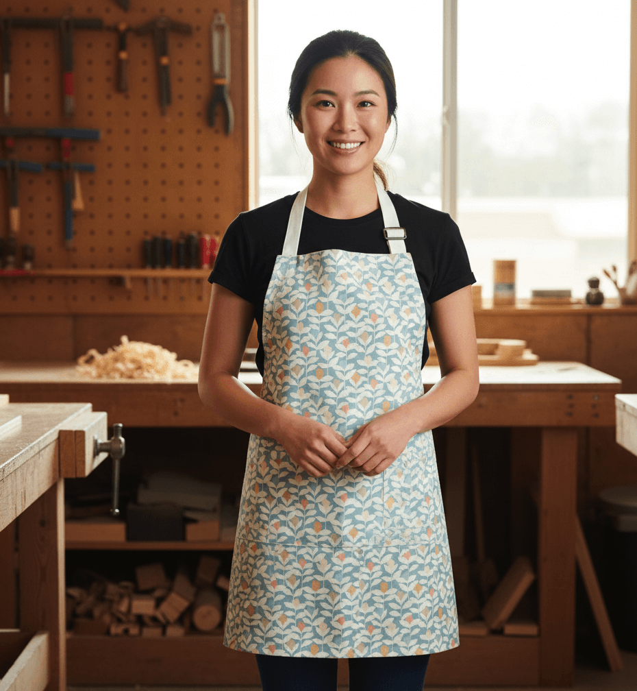 Paduka Twilight Scion Oilcloth Matte Finish Clean Apron