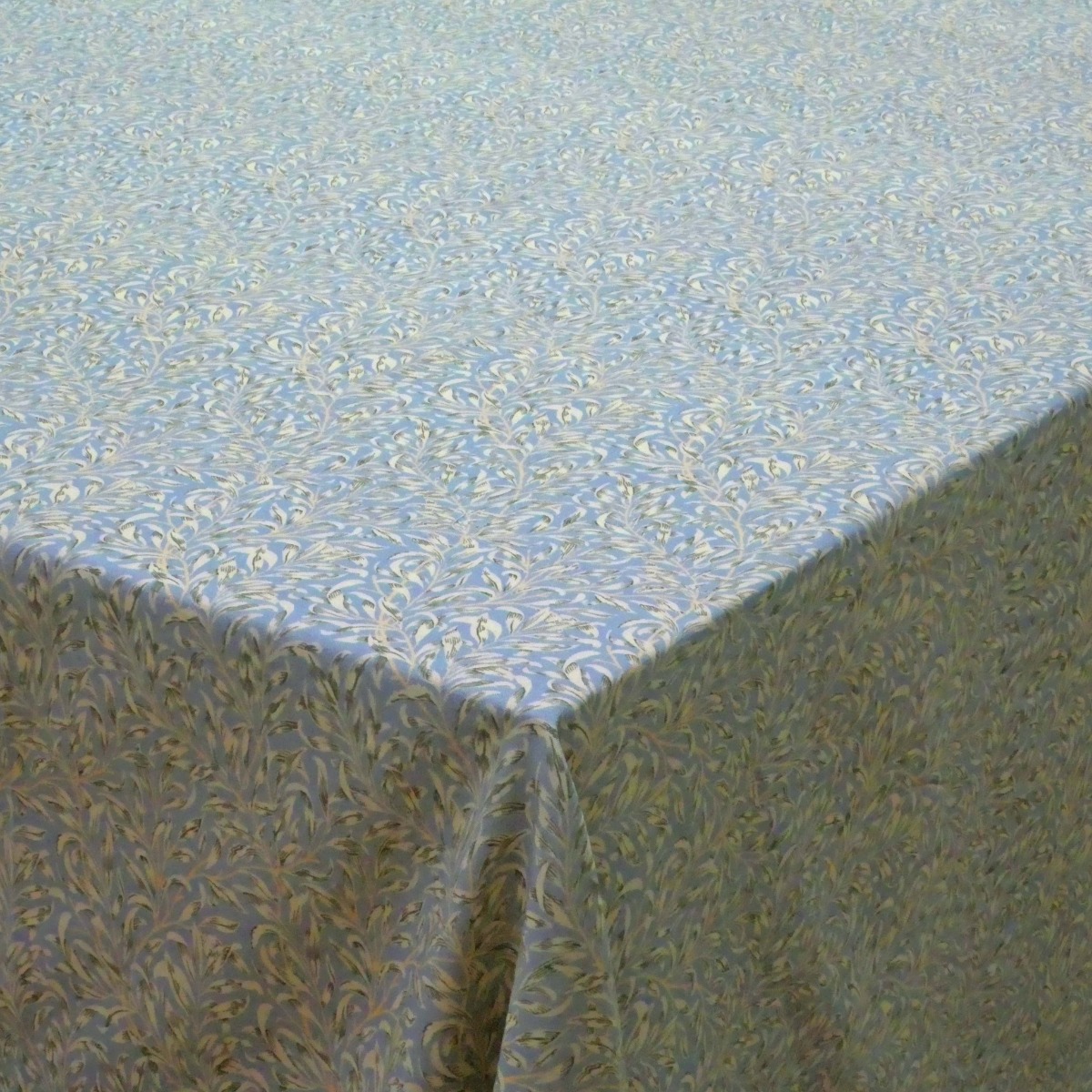 William Morris Willow Bough Grey 100% Cotton Lightweight Fabric Tablecloth