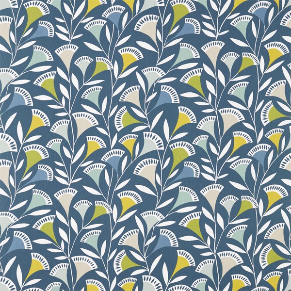 Noukku Mist/Kiwi/Midnight Scion Oilcloth Tablecloth Matte Finish