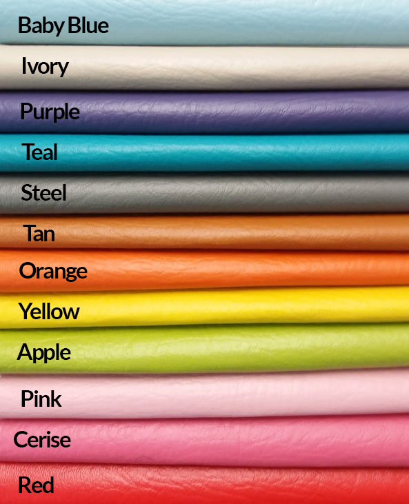 Faux Leather/Leatherette Flame Retardant - 25 Different Colours - 12.5M FULL ROLL