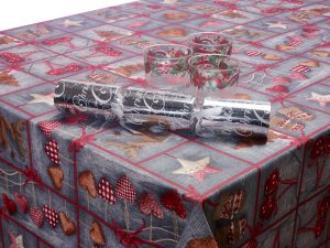 Grey Nordic Xmas Acrylic tablecloth