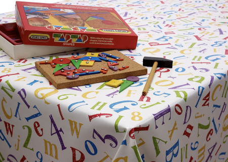 Multicoloured PVC Tablecloth