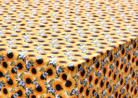 Yellow Fabric Tablecloths