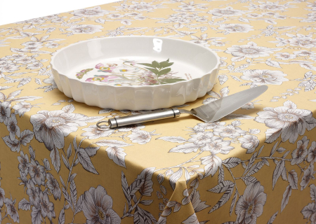 Yellow PVC Tablecloth