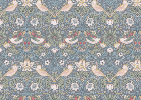 William Morris Hemmed Oilcloth