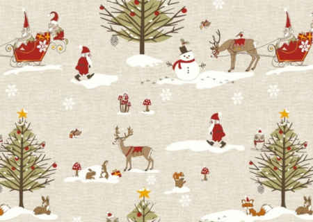 Christmas Oilcloth